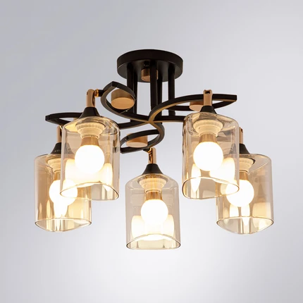 Потолочная люстра Arte Lamp GLAMORE A5076PL-5BK